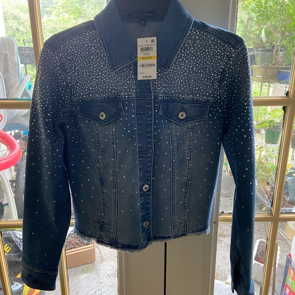 INC rhinestone jean jacket💎🧥
